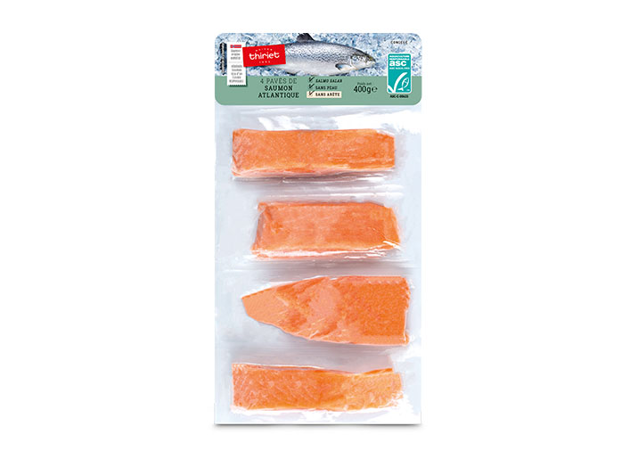 4 Pavés de saumon Atlantique sans peau