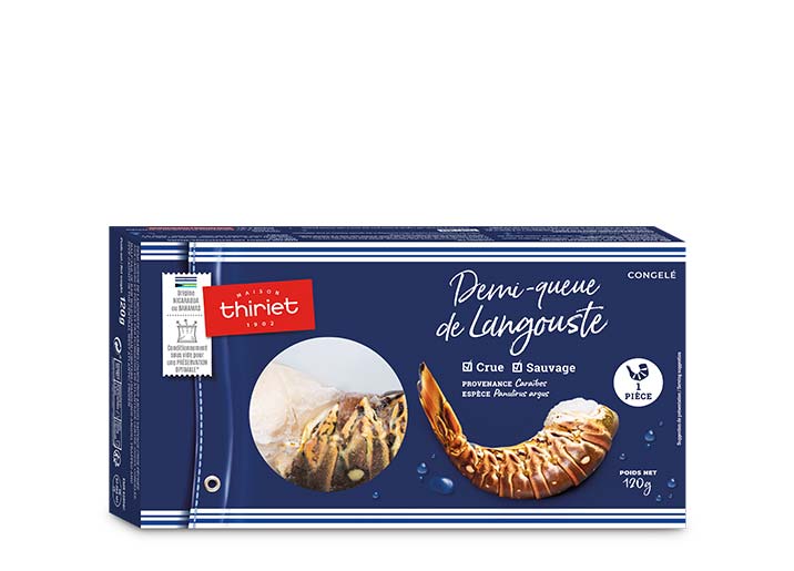 Demi-queue de langouste Caraïbes crue