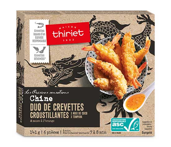 Duo de crevettes croustillantes