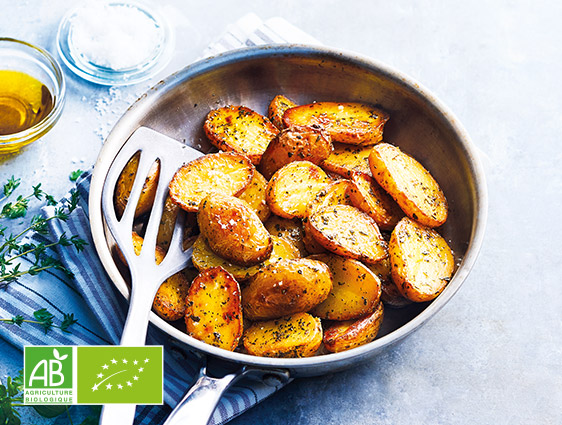 Légumes cuisinés Thiriet - Poêlée de demi grenaille aux herbes biologique