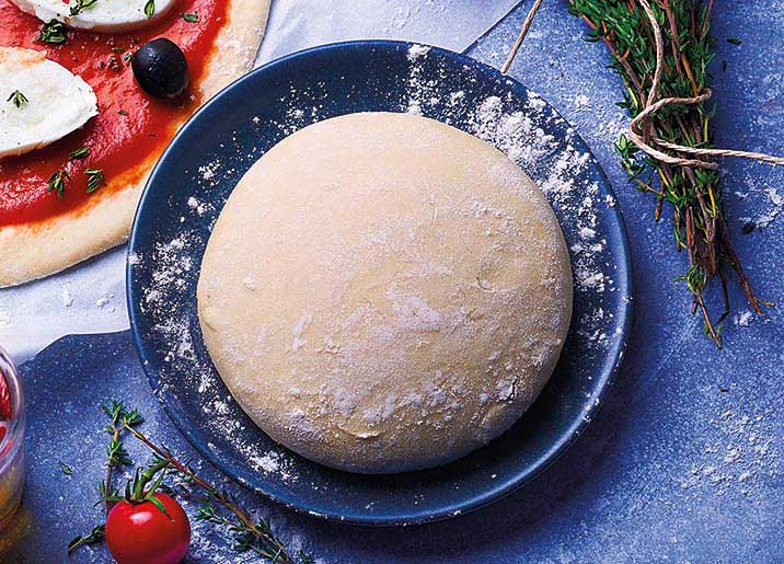 2 Boules de pâte à pizza à l'huile d'olive