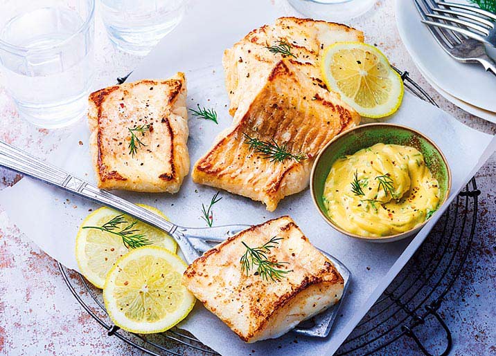 Filets de julienne coupés en portions