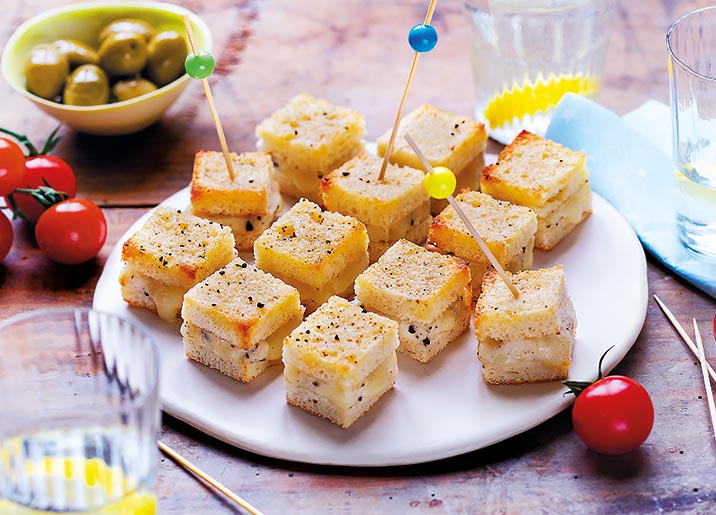 12 Mini croques au comté et truffe blanche d'été