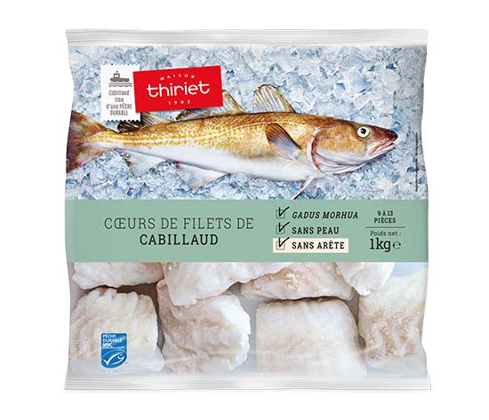 Coeurs de filets de cabillaud