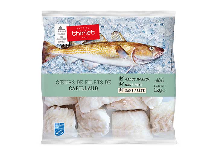 Coeurs de filets de cabillaud