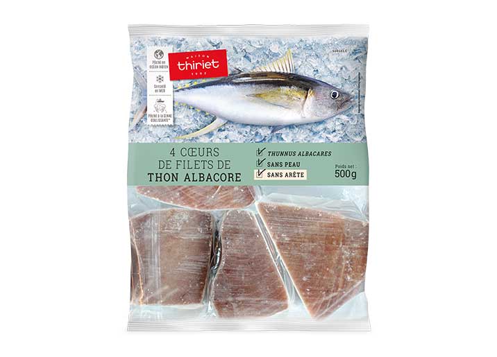 4 Cœurs de filets de thon Albacore