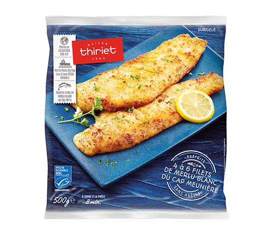 Filets de merlu blanc du Cap meunière : le 2ème à -50% 