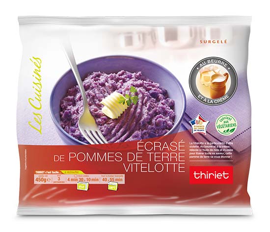 Ecrasé de pommes de terre vitelotte