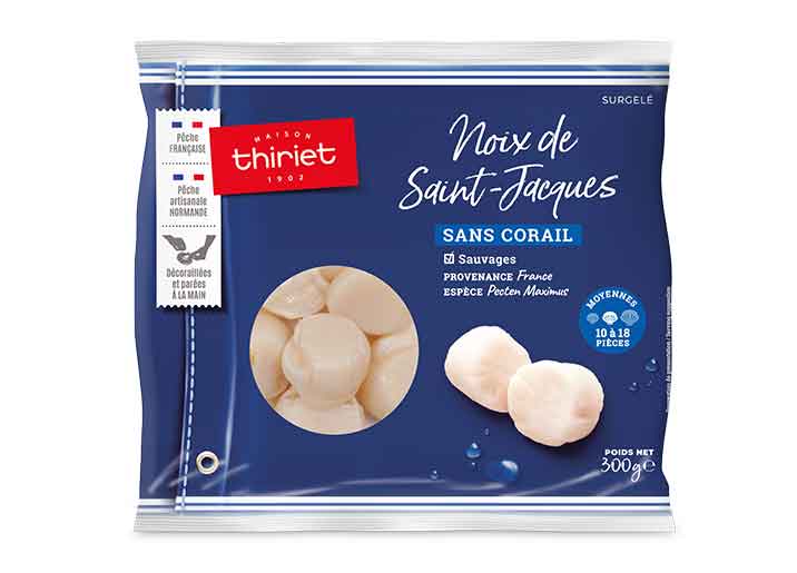 Noix de Saint Jacques sans corail