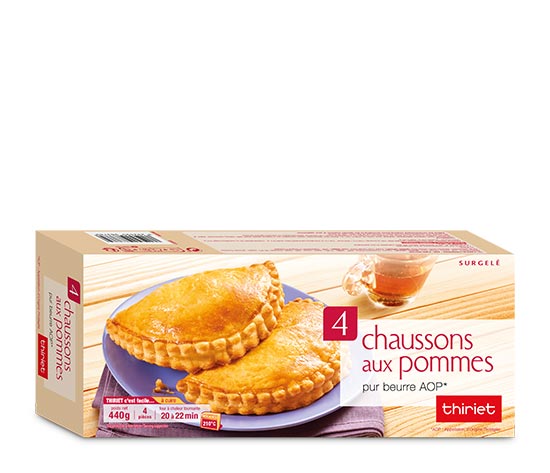 4 Chaussons aux pommes pur beurre AOP* Charentes-Poitou