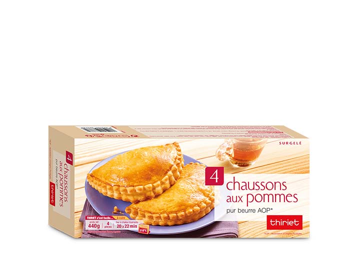 4 Chaussons aux pommes - pur beurre Charentes-Poitou AOP*