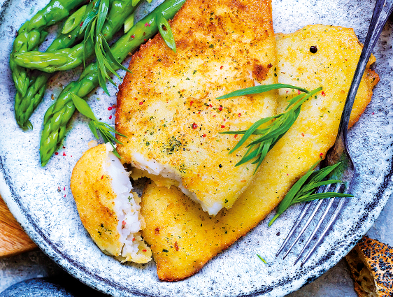 Poissons en promotion - Filets de merlu blanc du Cap meunière