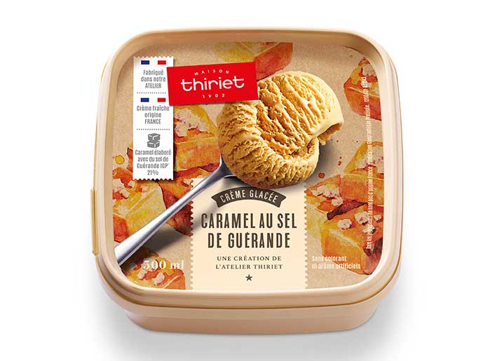 Crème glacée Caramel au sel de Guérande