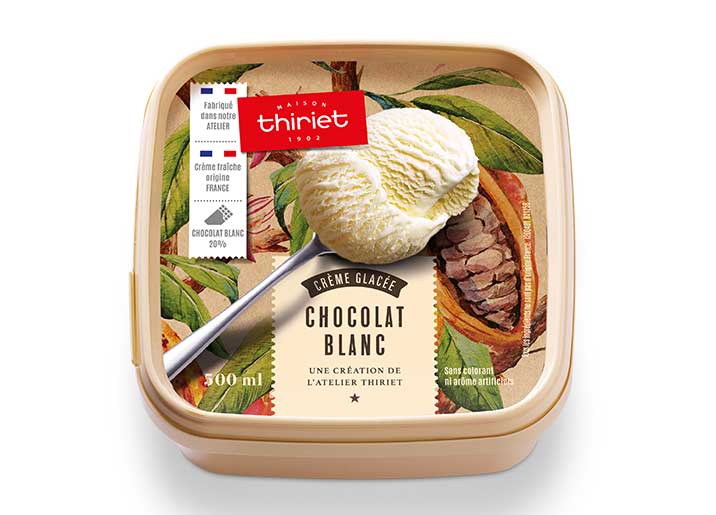 Crème glacée Chocolat blanc