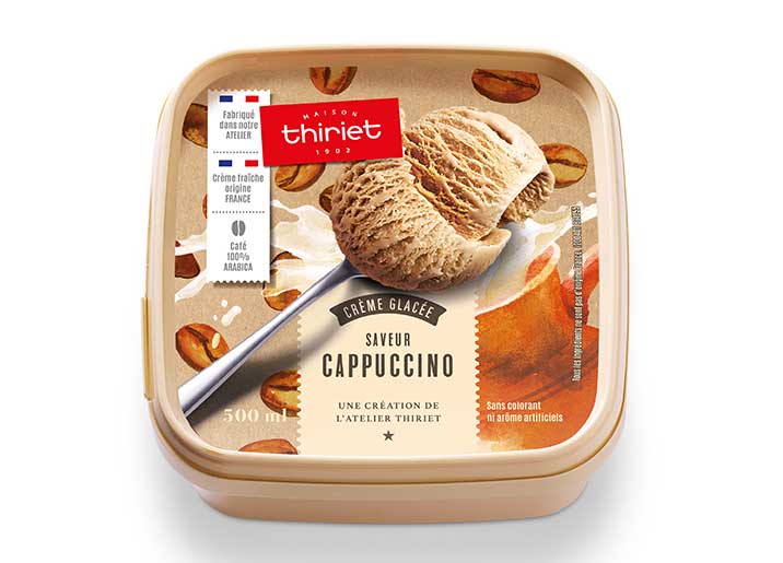 Crème glacée saveur Cappuccino