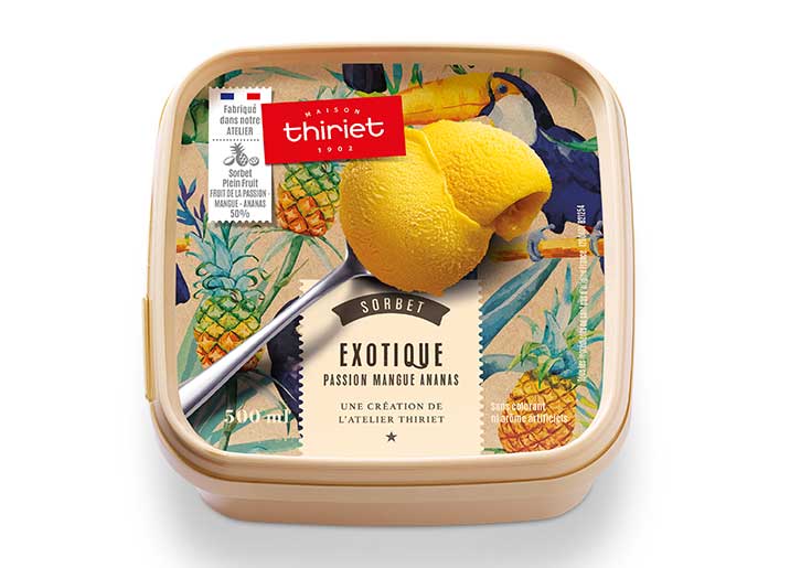 Sorbet Plein Fruit Exotique - Passion Mangue Ananas