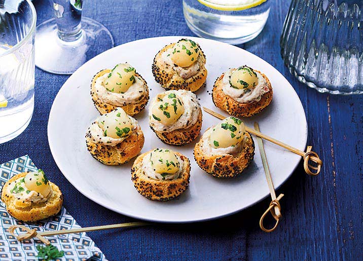 8 Petits choux aux noix de St-Jacques
