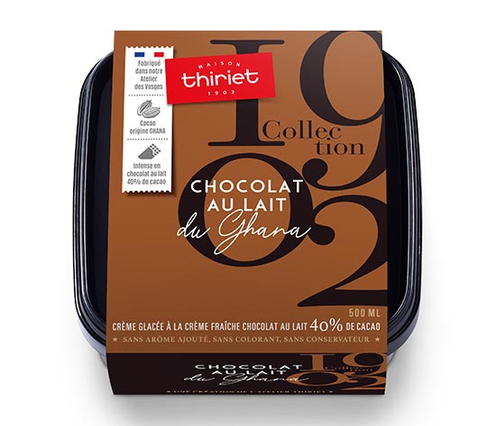 Crème glacée Chocolat au Lait du Ghana Collection 1902