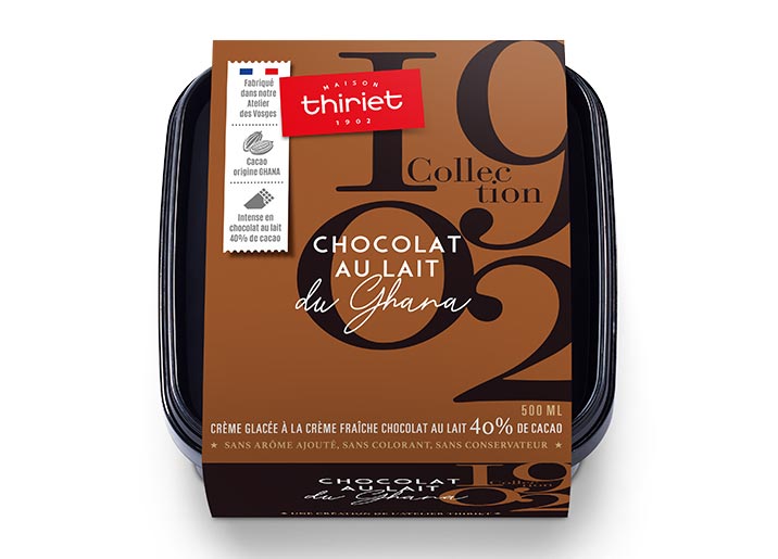 Crème glacée Chocolat au Lait du Ghana Collection 1902