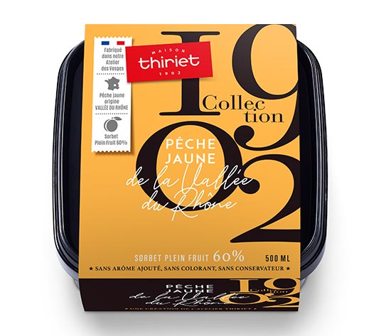Sorbet Plein Fruit Pêche Vallée du Rhône Collection 1902
