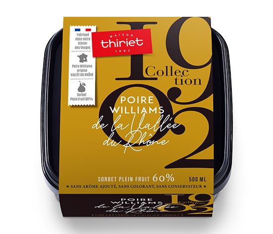 Sorbet Plein Fruit Poire Vallée du Rhône Collection 1902