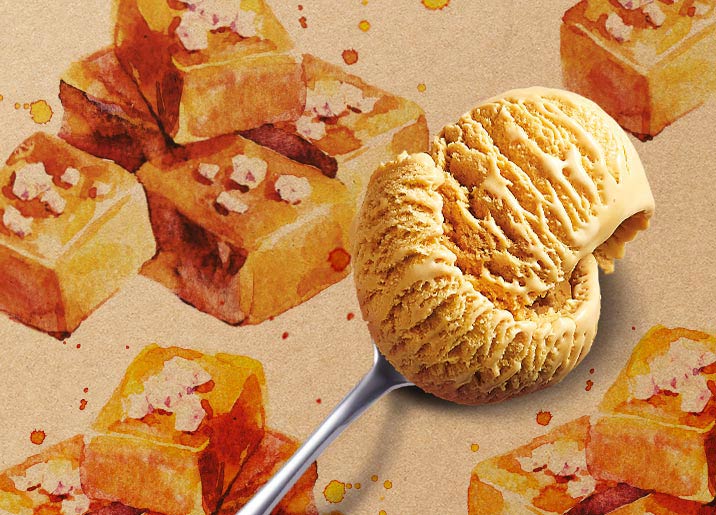Crème glacée Caramel au sel de Guérande