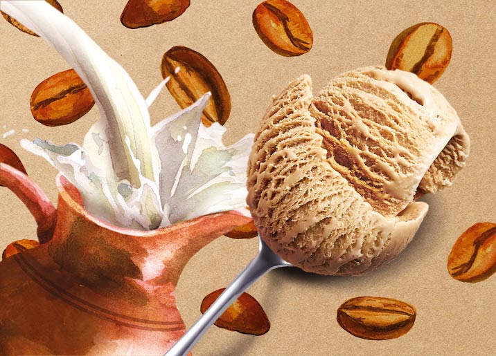 Crème glacée saveur Cappuccino