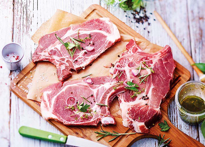 Côtes de porc échine