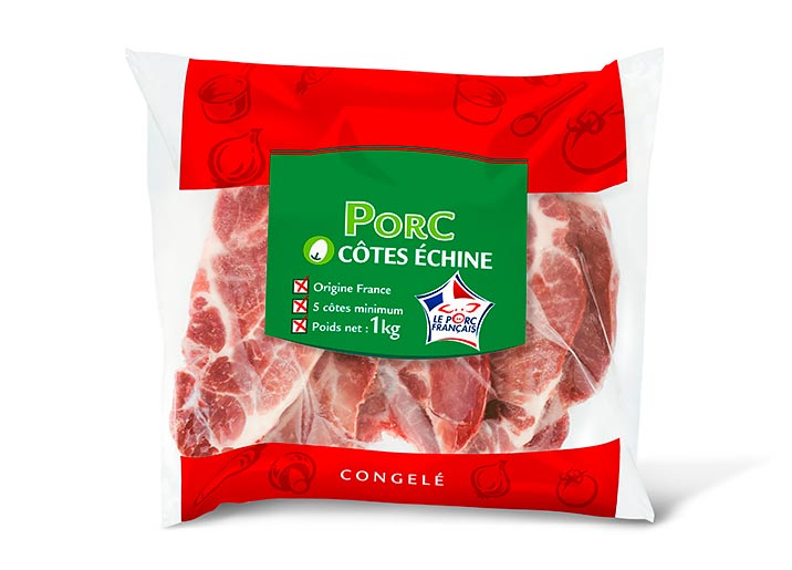 Côtes de porc échine