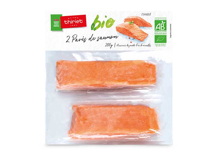 2 Pavés de saumon biologique