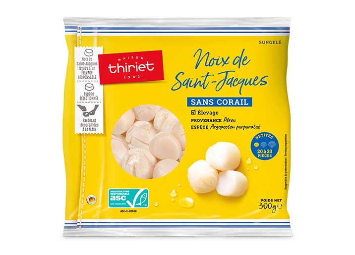 Noix de St-Jacques sans corail