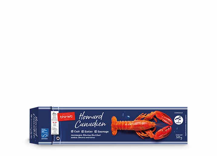 Homard canadien entier cuit