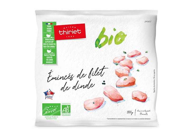 Emincés de filet de dinde biologiques