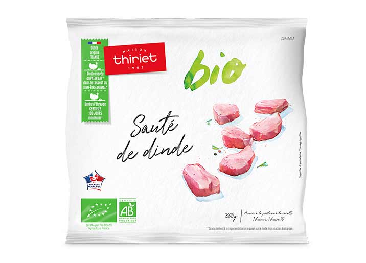 Sauté de dinde biologique