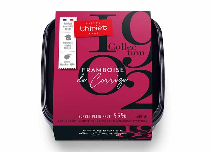 Sorbet Plein Fruit Framboise de Corrèze Collection 1902