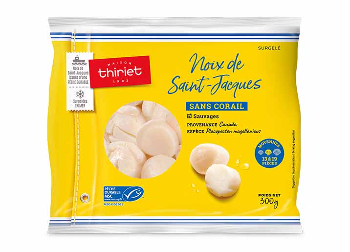 Noix de St-Jacques sans corail