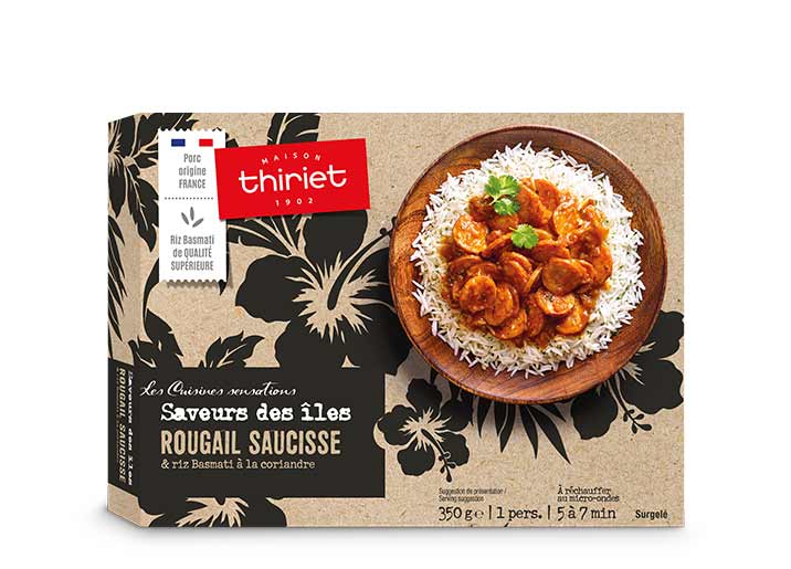 Rougail Saucisse Et Riz Basmati A La Coriandre Surgele Gamme