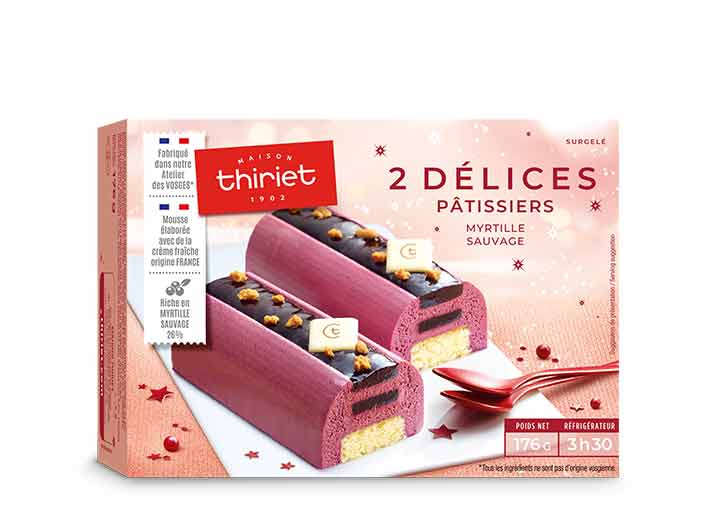 2 Délices pâtissiers myrtille sauvage