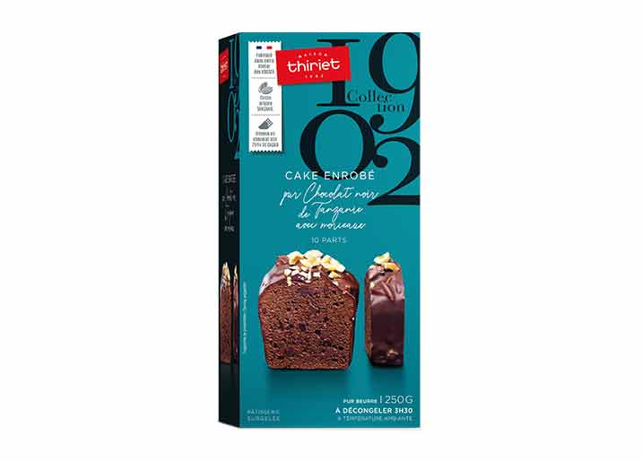 Cake enrobé au chocolat noir de Tanzanie