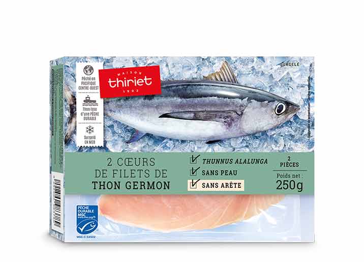 2 Cœurs de filet de thon germon