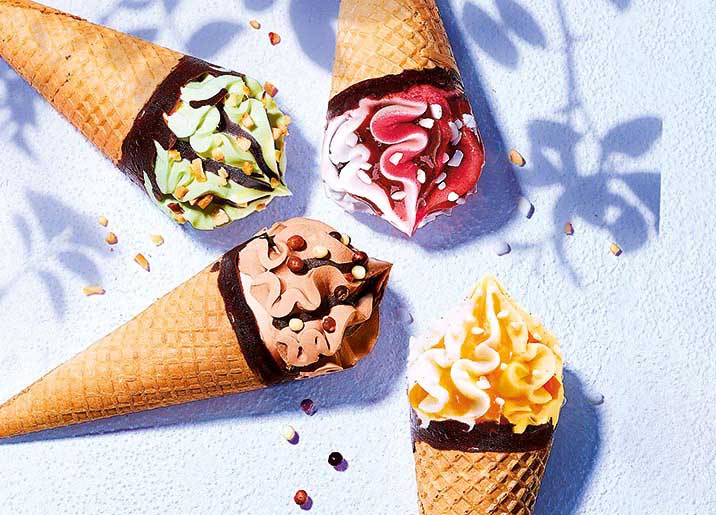 6 Cornets Classico Pistache/Chocolat