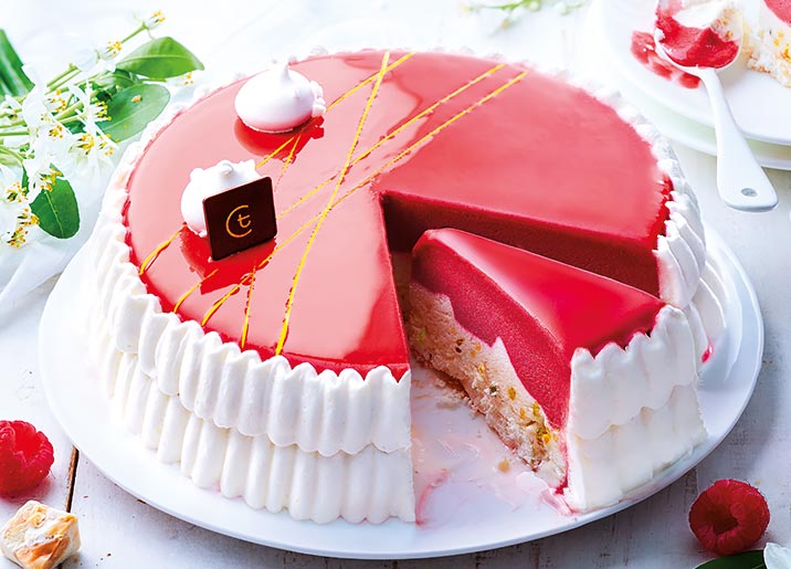Vacherin framboise/nougat