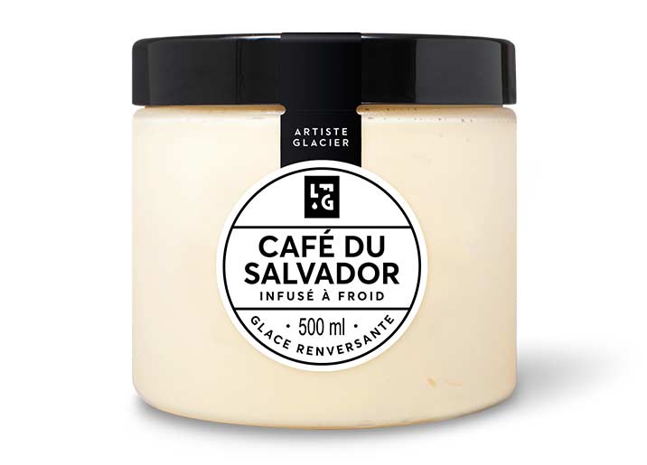 Crème glacée Café du Salvador infusé à froid