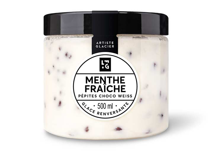 Crème glacée Menthe fraîche et pépites de chocolat Weiss