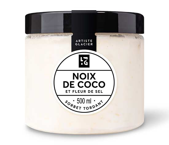 Sorbet Plein Fruit Noix de coco et fleur de sel