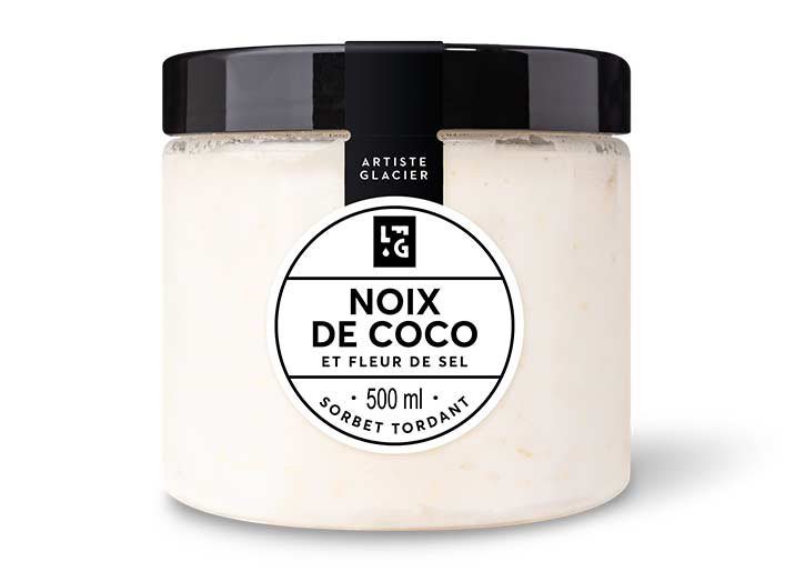 Sorbet Plein Fruit Noix de coco et fleur de sel