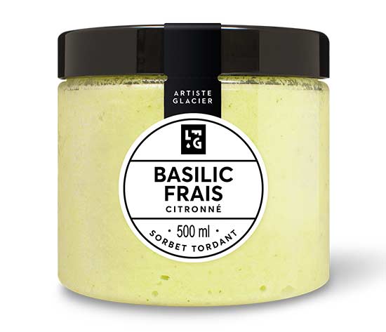 Sorbet Basilic frais citronné