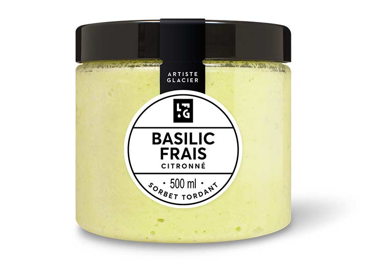 Sorbet Basilic frais citronné
