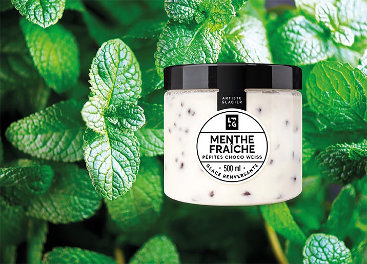 Crème glacée Menthe fraîche et pépites de chocolat Weiss