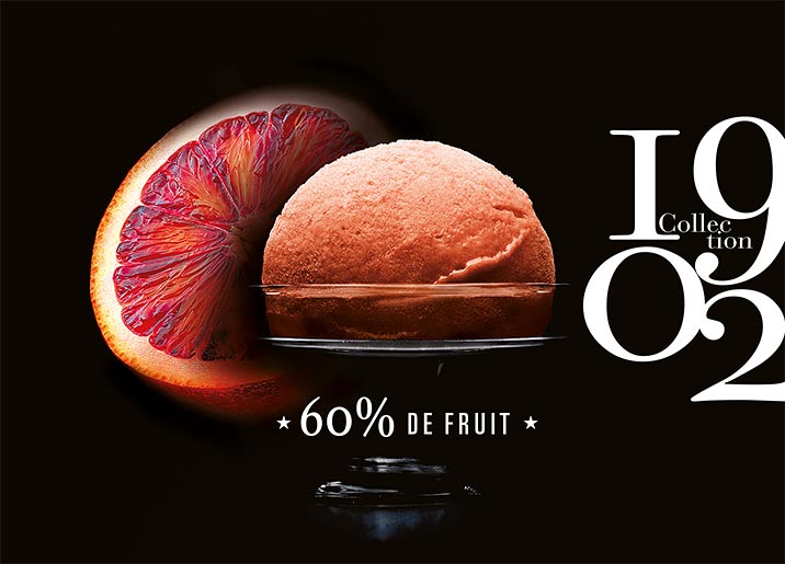 Sorbet Plein Fruit Orange sanguine de Sicile Collection 1902